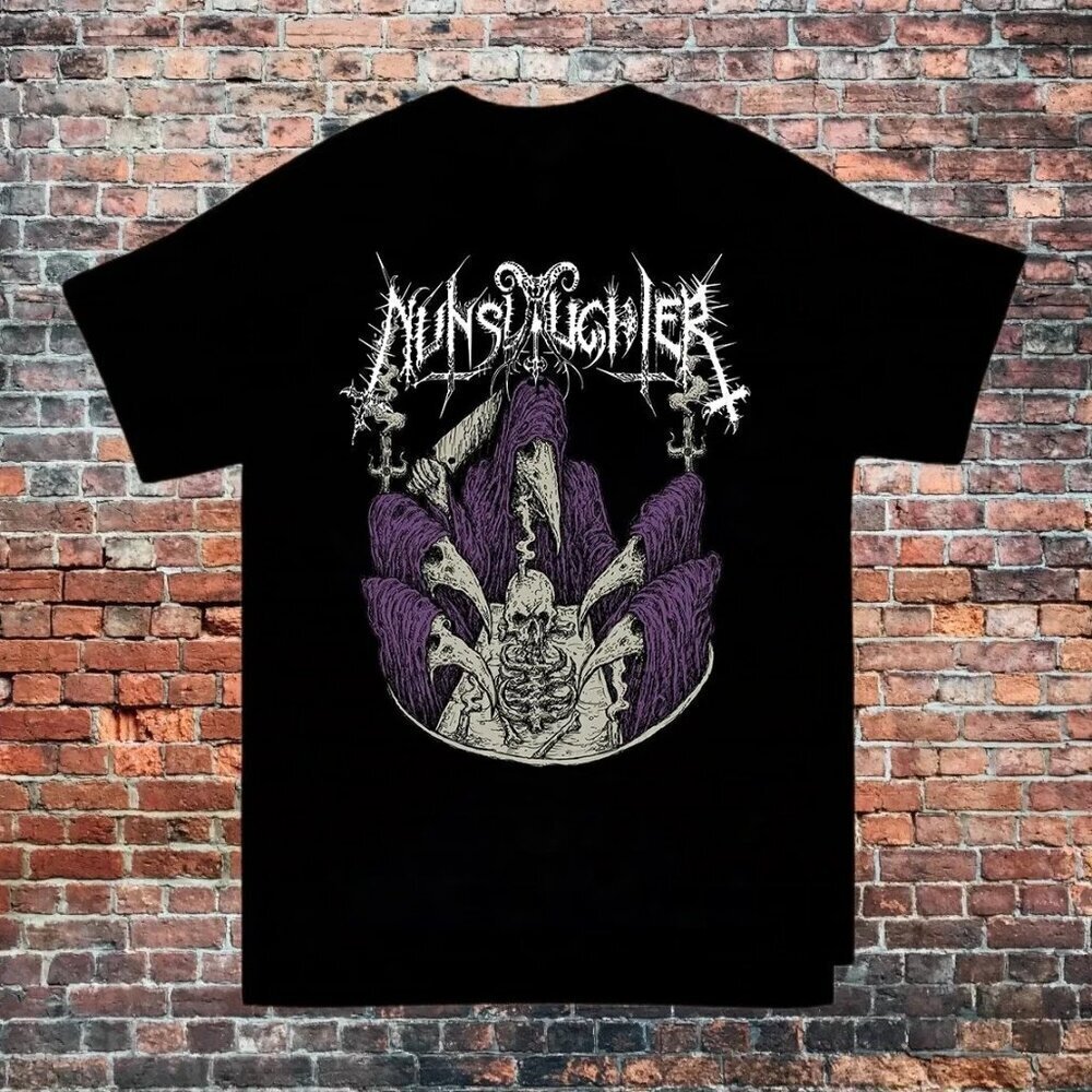 NunSlaughter Tour 22 Death Metal Band Music Fan Graphic Gift Art Unisex T-Shirt